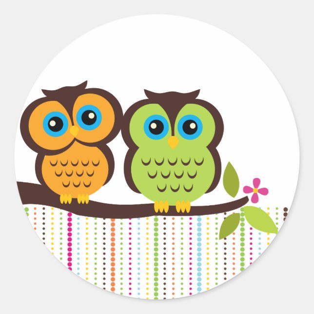 Cutesy Owl Stickers (Front)