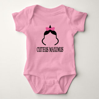 Cuteus Maximus (girl) Baby Bodysuit