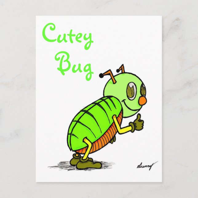 Cutey Bug Postcard (Front)