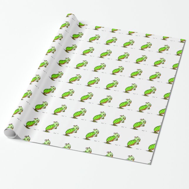 Cutey Bug Wrapping Paper (Unrolled)