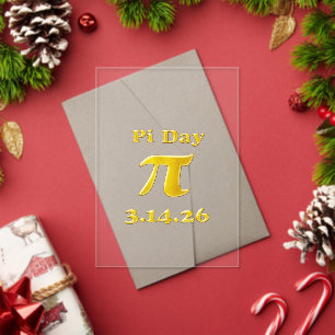 Cutie 3.14 Pi Day Acrylic Invitations