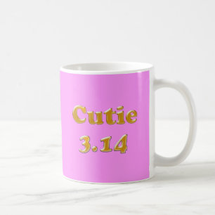 Cutie 3.14 Pi Day Pink Coffee Mug