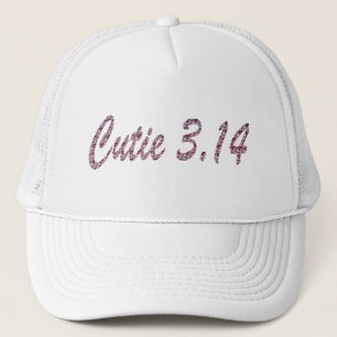 Cutie 3.14 Pi Day Pink Trucker Hat