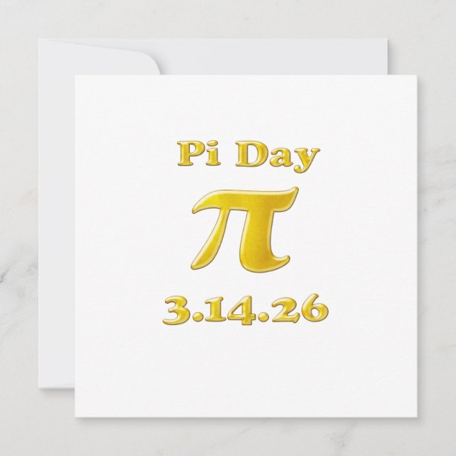 Cutie 3.14 Pi Day Save The Date (Front)