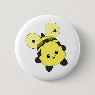 Cutie Bee 6 Cm Round Badge