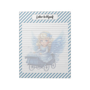 Cutie Blue Christmas Notepad