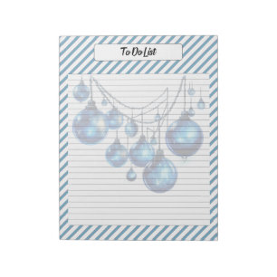 Cutie Blue Christmas Notepad