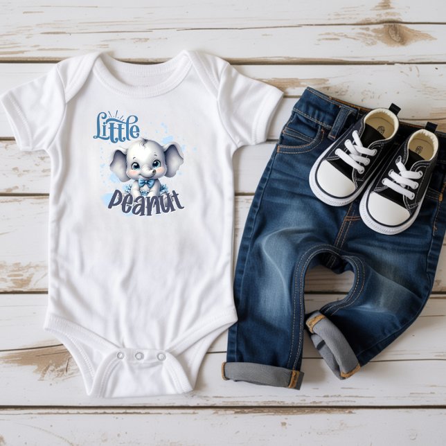 Cutie Blue Elephant - Little Peanut Baby Bodysuit (Creator Uploaded)
