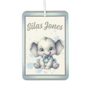 Cutie Blue Elephant - Little Peanut  Car Air Freshener