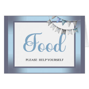 Cutie Blue Elephant - Little Peanut Food Card