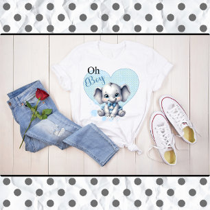 Cutie Blue Elephant - Little Peanut T-Shirt