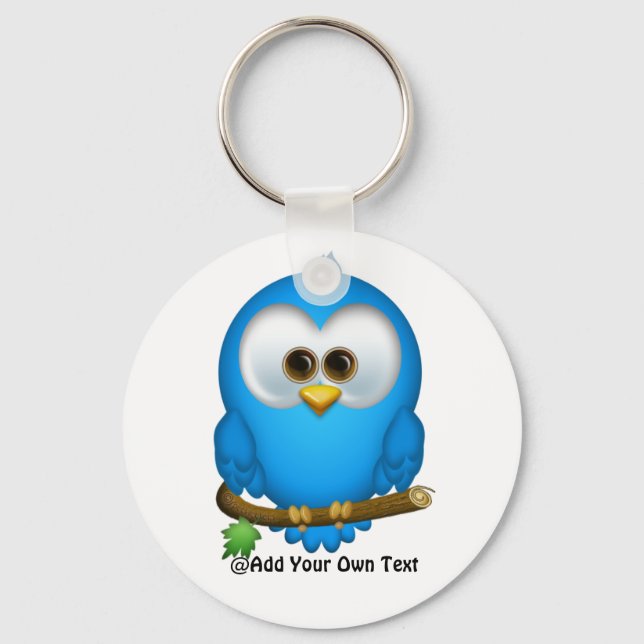 Cutie Blue Tweet Bird Keychains (Front)