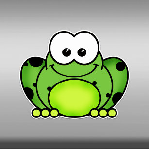 Cutie Cartoon Frog Vinyl Sticker