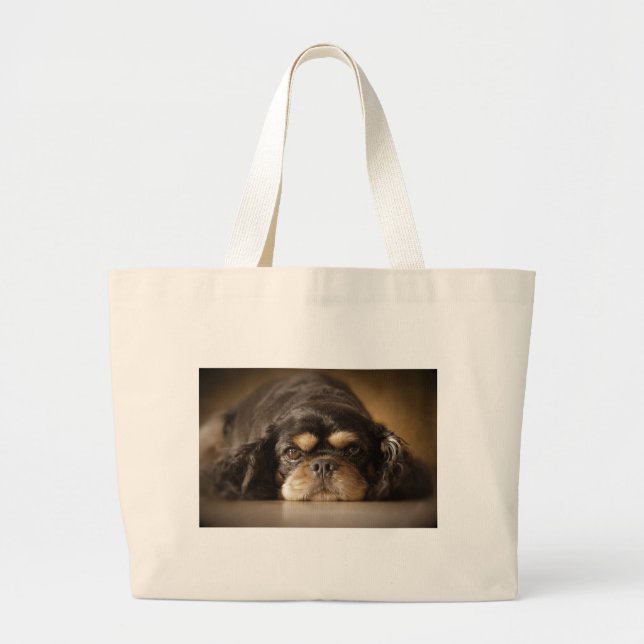 Cutie Cav! Large Tote Bag (Front)