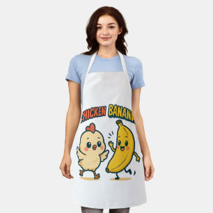 CUTIE CHICKEN BANANA APRON