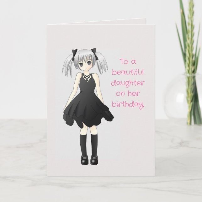 CUTIE DAUGHTER BIRTHDAY CARD (Front)