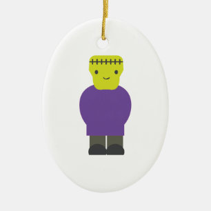 Cutie Frankenstein Monster Ceramic Tree Decoration