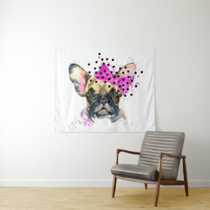 Cutie French Bull Dog Tapestry