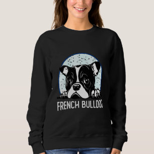 Cutie French Bulldog Face For Boys Girls Sweatshirt