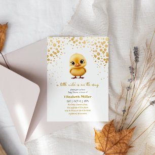 Cutie Gender Neutral Duck Baby Shower Invitation