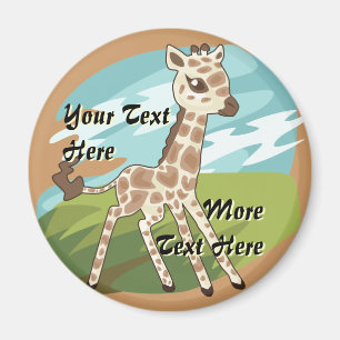 Cutie Giraffe Magnet