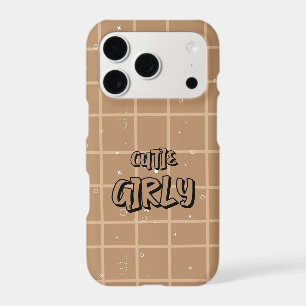 Cutie Girly Brown Gingham