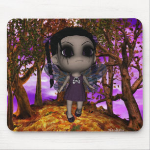 Cutie Goth Fairy Fly 2 Mouse Pad