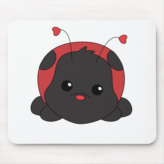 Cutie Lady Bug Mouse Pad (Front)
