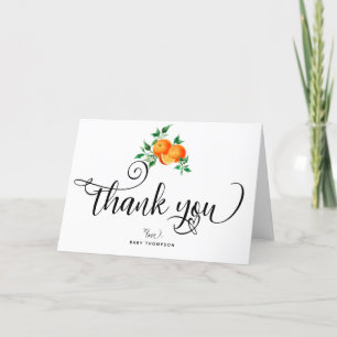 Cutie Orange Thank You Cards