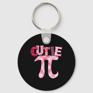 Cutie Pi Day 3.14 Math Teacher Geek Funny Valentin Key Ring