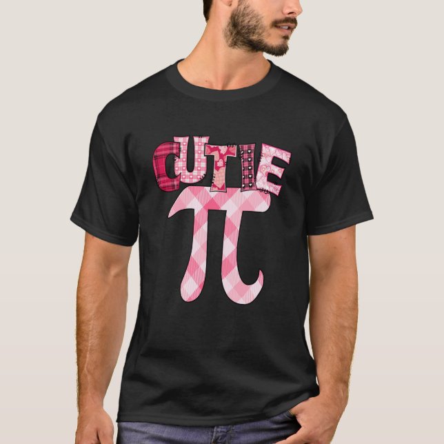 Cutie Pi Day 3 14 Math Teacher Geek Valentines Day T-Shirt (Front)