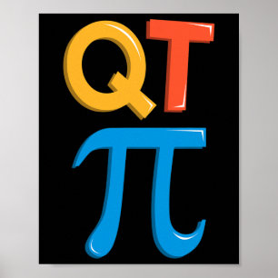 Cutie Pi Day Mathematics Teacher Mathematician Mat Poster