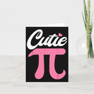 Cutie Pi Day Shirt 3.14159 Women Kids Men Math Tea Card