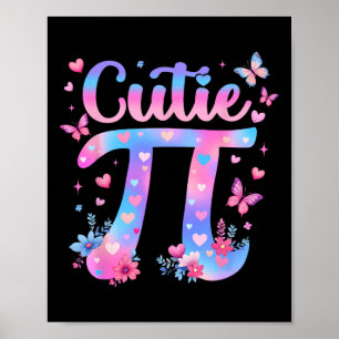 Cutie Pi Day Women Kids Men Toddler Math Teacher S Poster