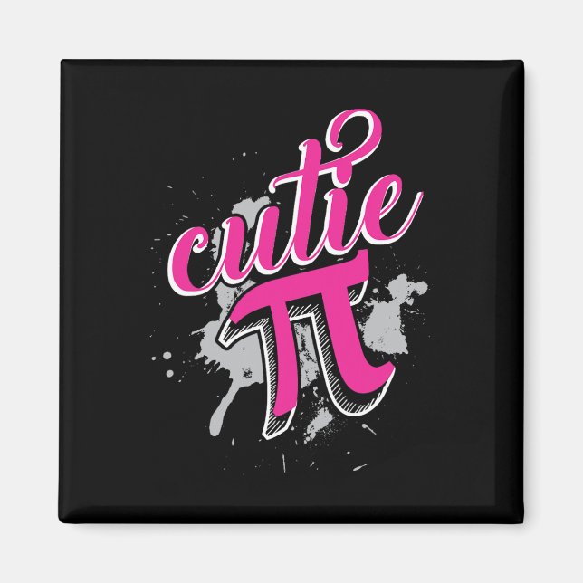 Cutie Pi Funny Math 3.14 Happy Pi Day  Magnet (Front)
