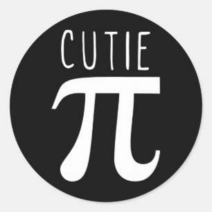 Cutie Pi Funny Pi Day Christmas Classic Round Sticker