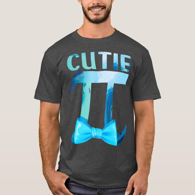 Cutie Pi Happy Pi Day Bow Tie Number Math Lover T-Shirt (Front)