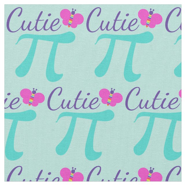 Cutie Pi Math Fabric (Close Up)