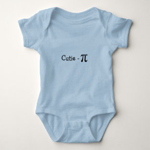 Cutie-Pi (Pie) Blue Baby Creeper T-Shirt