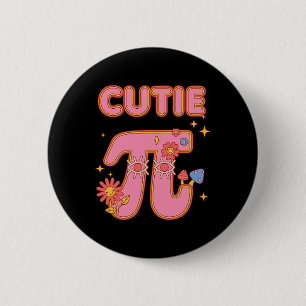 Cutie Pi Pie Happy Pi Day Mathematics Math Teacher 6 Cm Round Badge