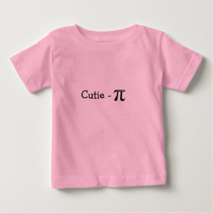 Cutie-Pi (Pie) Pink Baby Long-Sleeved Tee-Shirt T-Shirt