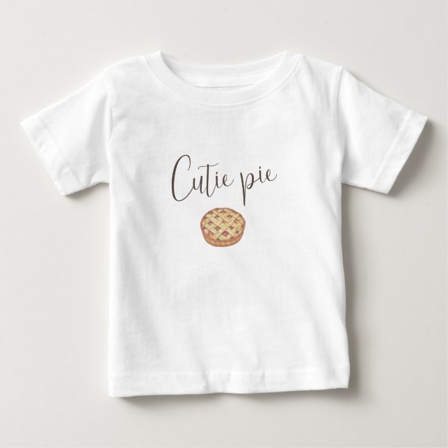 Cutie Pie Baby Bib T-Shirt (Front)