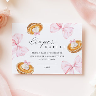 Cutie Pie Baby Shower Diaper Raffle Enclosure Card