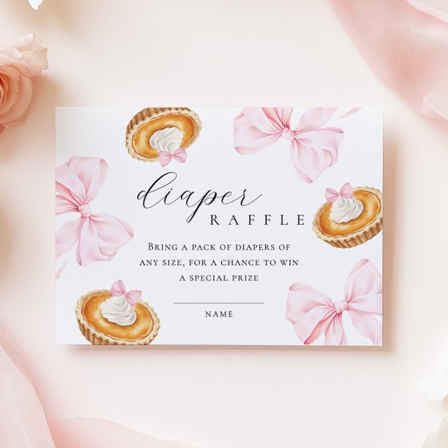 Cutie Pie Baby Shower Diaper Raffle Enclosure Card (Creator Uploaded)