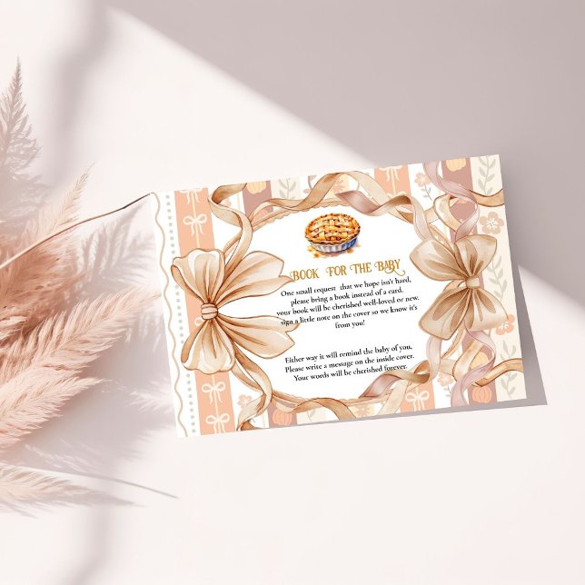 Cutie pie Baby shower game book for baby request  Enclosure Card (Creator Uploaded)