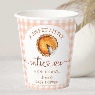 Cutie Pie Baby Shower Gender Neutral Paper Cups