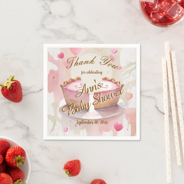 Cutie Pie Baby Shower Napkins (Insitu)