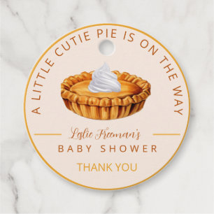Cutie Pie Baby Shower Thank You Tag