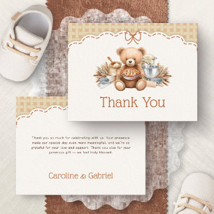 Cutie Pie Baking Fall Autumn Thank You Card