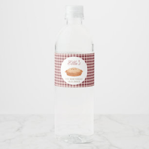 Cutie Pie Birthday Water Bottle Label